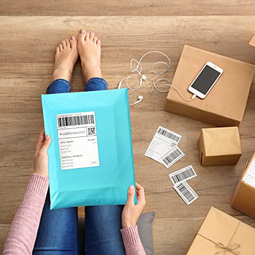Image of UCGOU Poly Mailers 12x15.5 Inch Teal 100 Pack Medium Shipping Bags #5 Strong Thick Mailing Envelopes Self Sealing Adhesive Waterproof and Tear Proof Boutique Packaging Postal for Clothing