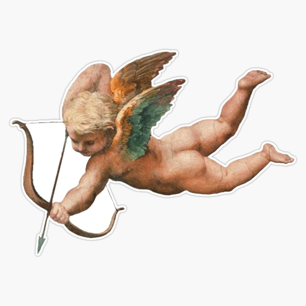 Renaissance Cherub Sticker Vinyl Waterproof Sticker Decal Car Laptop Wall Window Bumper Sticker 5"