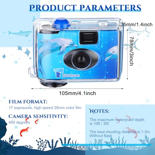 Macarrie 6 Pieces Disposable Underwater Camera, Waterproof Camera - image 3