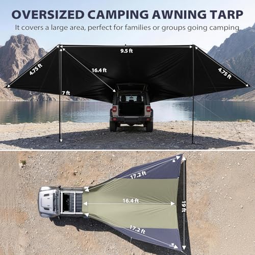 GEERTOP Blackout Car Tailgate Awning