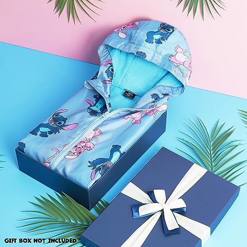 Disney Stitch Girls Raincoat - Waterproof Hooded Jacket for Kids 4-14 Years Fleece Lined - Stitch Gifts for Girls Teens2