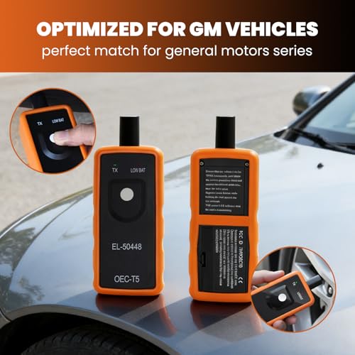 Sakerplus Tire Pressure Monitoring System Reset Tool, One-Button TPMS Relearn Tool for Universal Compatibility with Most 2007+ Vehicles, Compact Diagnostic Scanner for Accurate Sensor Activation - Image 3