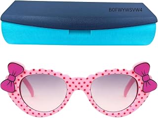 UV400 protection Cat Eye Sunglass for Girls age 2 to 10 Years with Sunglasses Case, Chasma For Kids Girls Fashion, Birthda... Price In India