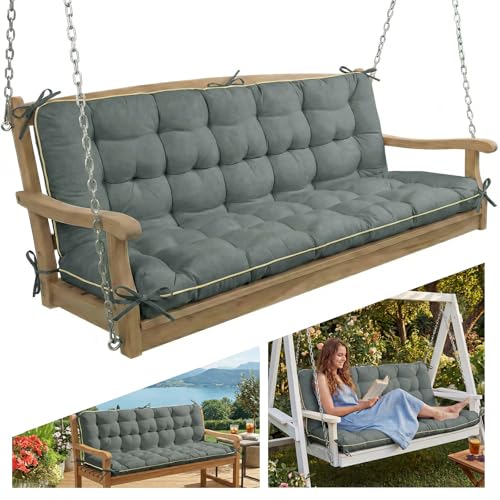 Oxford Fabric Swing Cushions with Backrest & Tie Straps