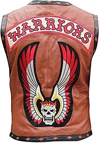 Men's Genuine Motorcycle Leather Vest Gangster Biker Vest2