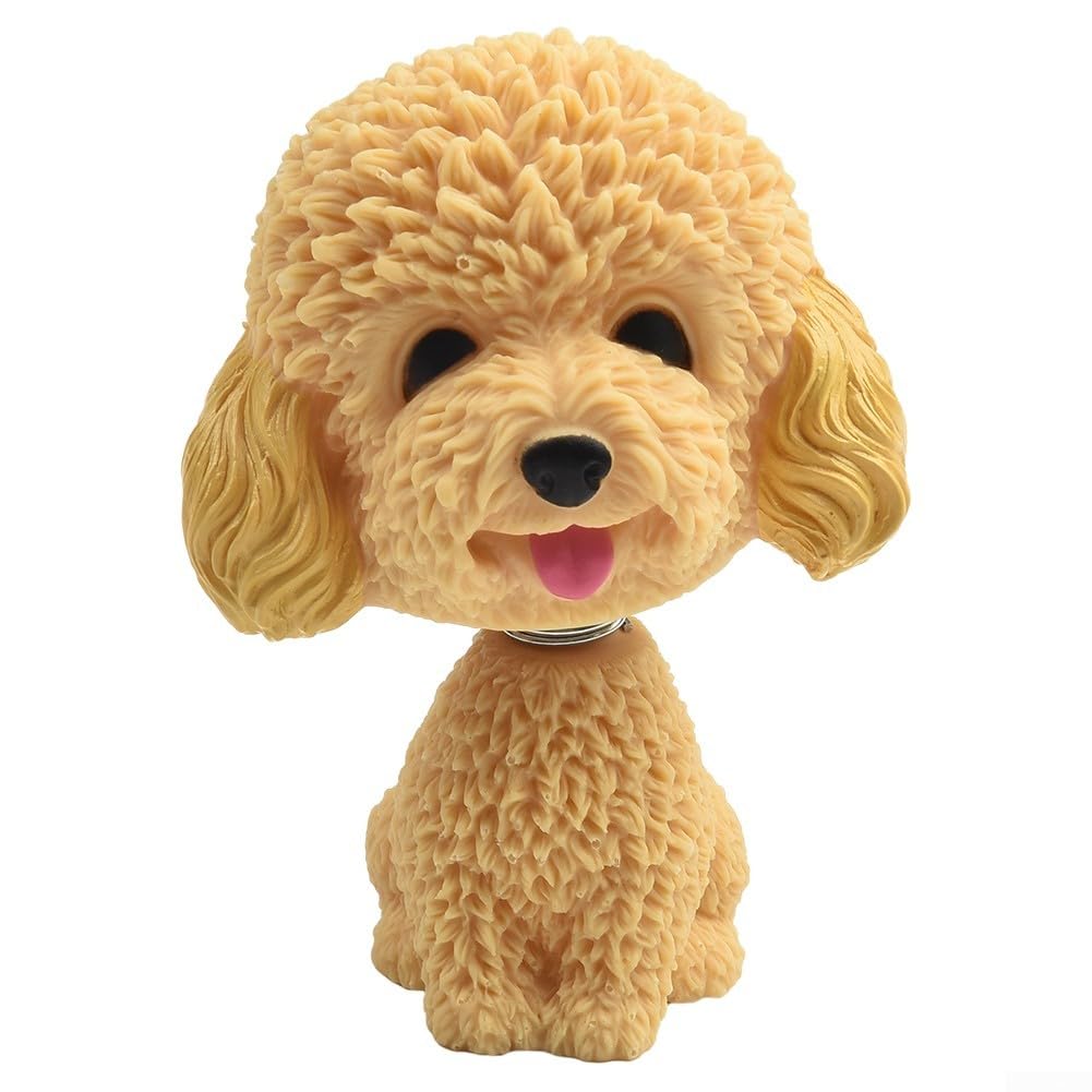 Shaking Head Dog Toy Car Dashboard Bobblehead Cute Nodding For Puppy Decor Funny Car Interior Accessories Office Desk Shaking Doll Plastic Fiber Ornament(6)