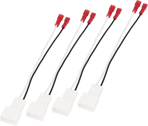 Adaptador de cable de altavoz de coche 72-8104 arnés de conector para Toyota Corolla 1993-2015 plástico blanco (juego de 4)