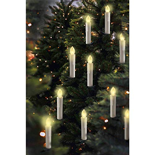 Polarlite Funk-Weihnachtsbaum-Beleuchtung Innen batteriebetrieben 20 St. LED Warm-Blanco