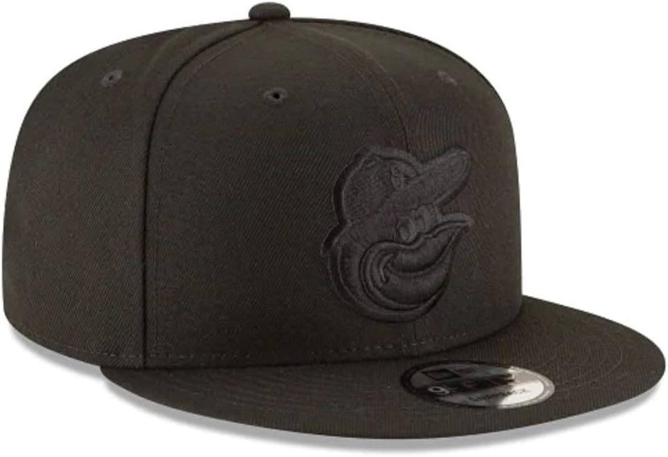 New Era Baltimore Orioles Black Out Basic 9Fifty Snapback Adjustable Cap