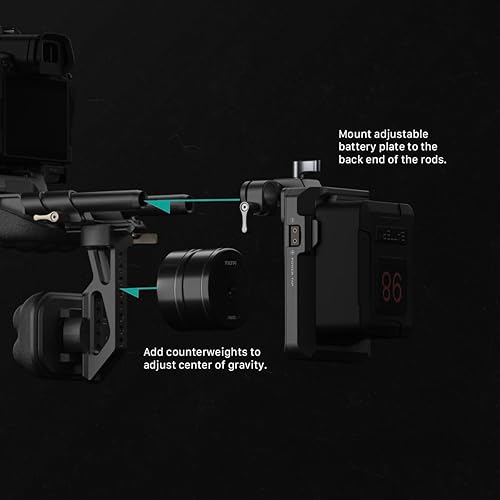 Miniatura 5 de Tilta Plataforma de hombro ligera | Plegable | Aleación de aluminio de grado aeronáutico | Doble liberación rápida | Montaje en varilla de 0.591