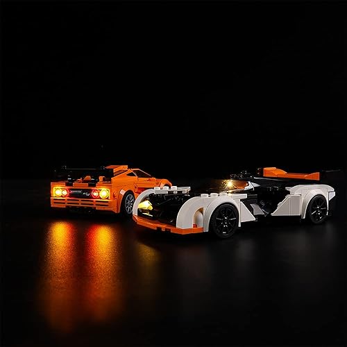 Miniatura 7 de Kyglaring Kit de iluminación LED (sin modelo) diseñado para Lego McLaren Solus GT y McLaren F1 LM 76918 Kit de construcción de modelos, sin juego de