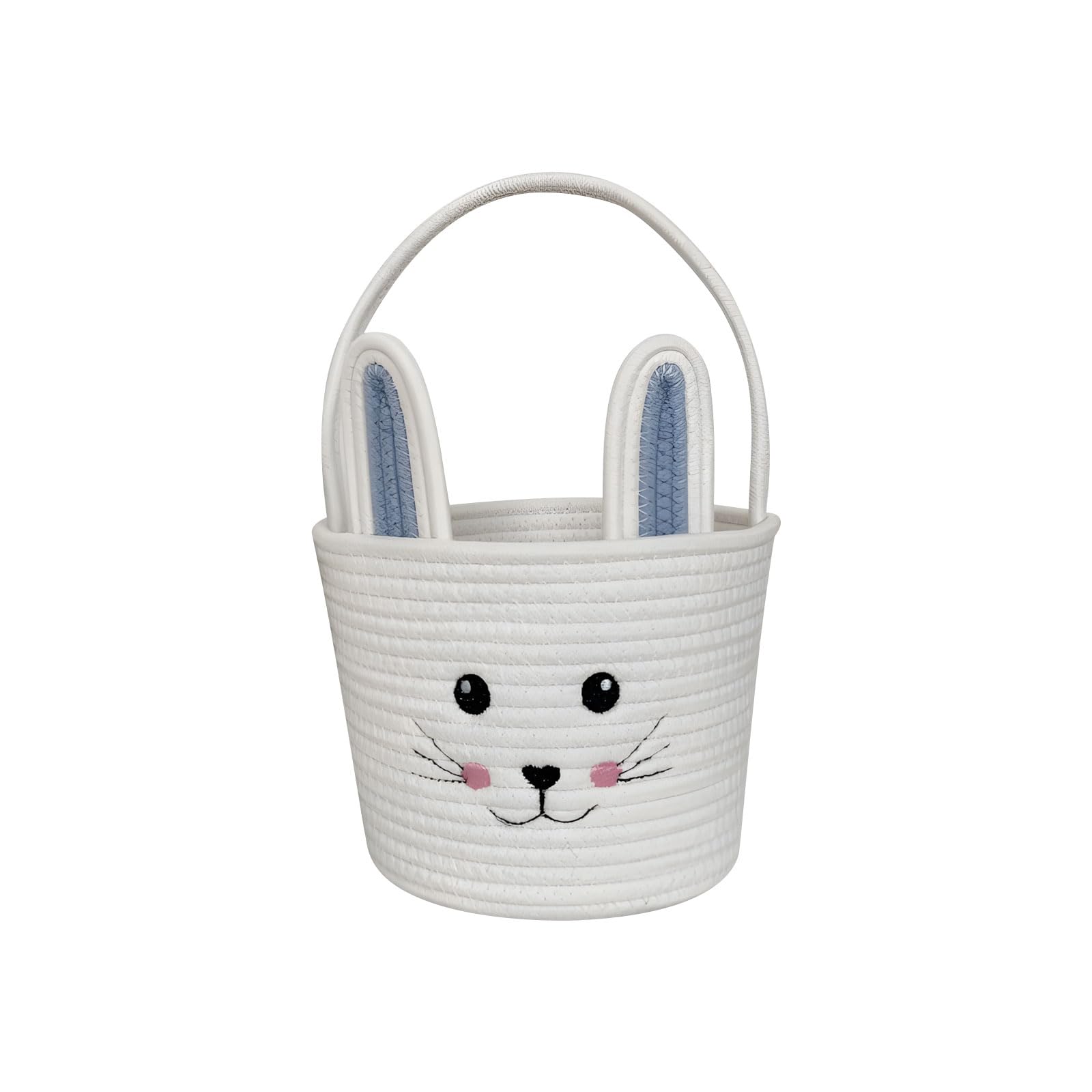 Xjdzineq Large Festive Basket with Carry Handle Perfect for Sweets Presents and Holiday Decor Animal Themed Rope Bin Ideal for Party Supplies and Gifts