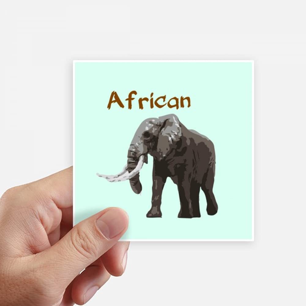 Asia Africa Suckling Elephant Sticker Square Waterproof Stickers Wallpaper Car Decal