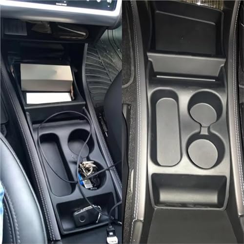 Porte gobelet pour Tesla Model S 2012-2016 boîte rangement - 5