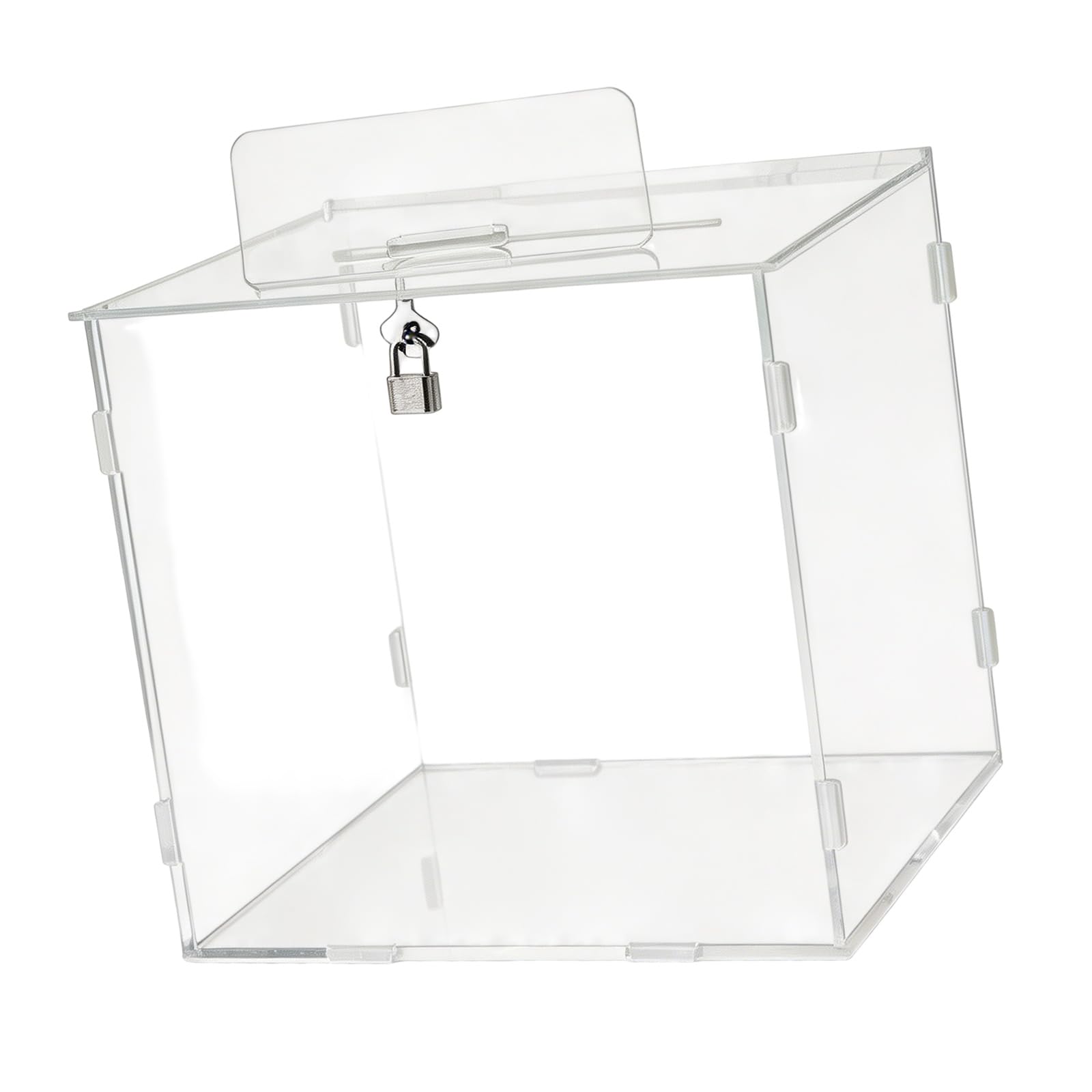 Tsophreniq Clear Acrylic Wedding Card Box with Rectangle Shape Card Storage Case for Wedding Festival Celebration Clear Acrylic Box