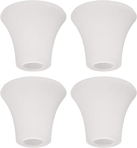4 paquetes de campana en forma de lámpara de vidrio esmerilado reemplazo para ventilador de techo Kit de iluminación colgante accesorio A00049