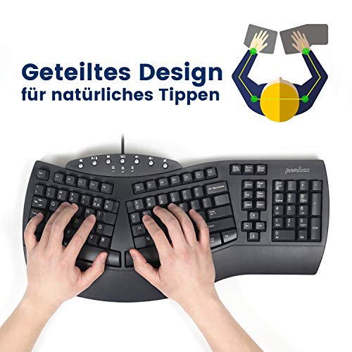 Clavier ergonomique filaire Perixx PERIBOARD-512 noir - Azerty - 2