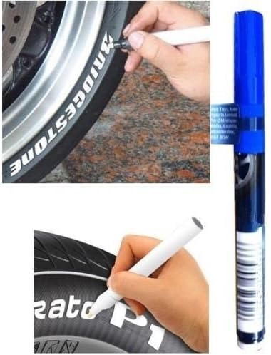 4 Pack Car Motorcycle Cycle Tyre permanent white paint marker pen most surfaces powerful top gear