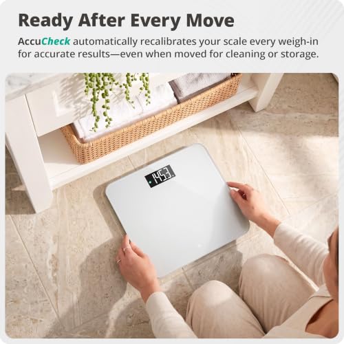 Image of Greater Goods AccuCheck Digital Bathroom Scale for Body Weight (Pearl Gray)