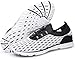 DOUSSPRT Women's Water Shoes Quick Drying Sports Aqua Shoes White Size 9