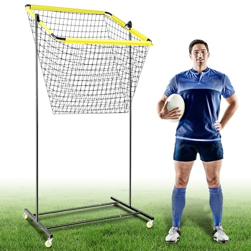 Liliful Football Throwing Net Quarterback Target Nets Football Training Equipment Portable Outdoor Accuracy Trainer Target Practice Aids for Youth Adults