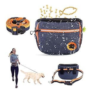 Esportic Leckerli-zak voor honden, premium voedertas, voedertas voor hondentraining, hondenlekkernijen tas waterdicht, met verstelbaar (blauw)