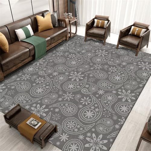 Tapis exterieur de balcon floral gris jaune pour relooker un sol - 2