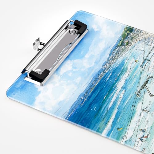 Image of Small Plastic Clipboard 6 x 9 in, Standard A5 Size Fashion Clip Board