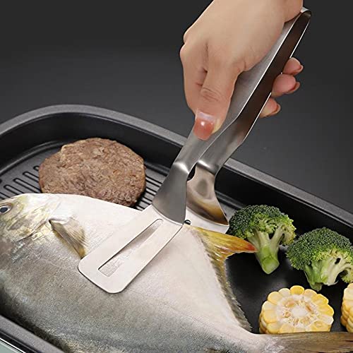 Pinzas para Bolsas de Barbacoa, Pinzas de Acero Inoxidable para Barbacoa, Pinzas dentadas para Cocina, Pinzas para Pan, filetes, Utensilios de Cocina