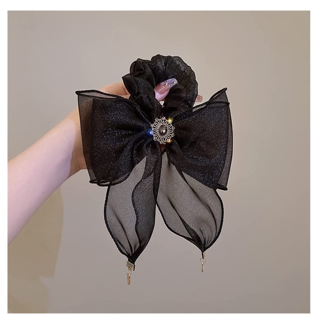 Feste Elastici Capelli 2 Pezzi Anello Per Capelli In Pizzo Con Fiocco In Rete Accessori Per A Cavallo In Corda Per Retrò Decorazione