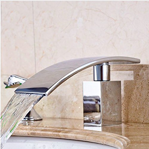 Mitigeur de lavabo chromé à double commande pour une salle de bain élégante - 4