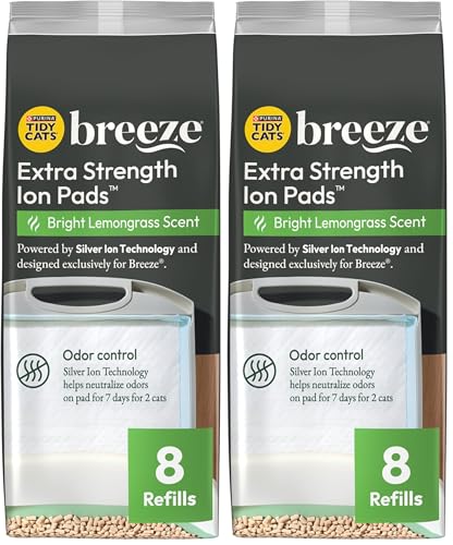 Purina Tidy Cats Cat Litter Breeze Pads Refill Pack Multi Cat Litter Pads - 8 ct. Bag (Pack of 2)