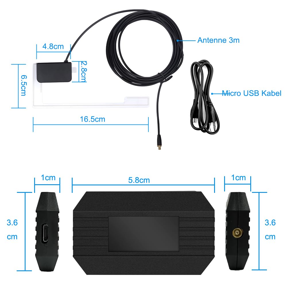DAB+ Antenne für Android Radio, Digtial DAB Autoradio Antenne