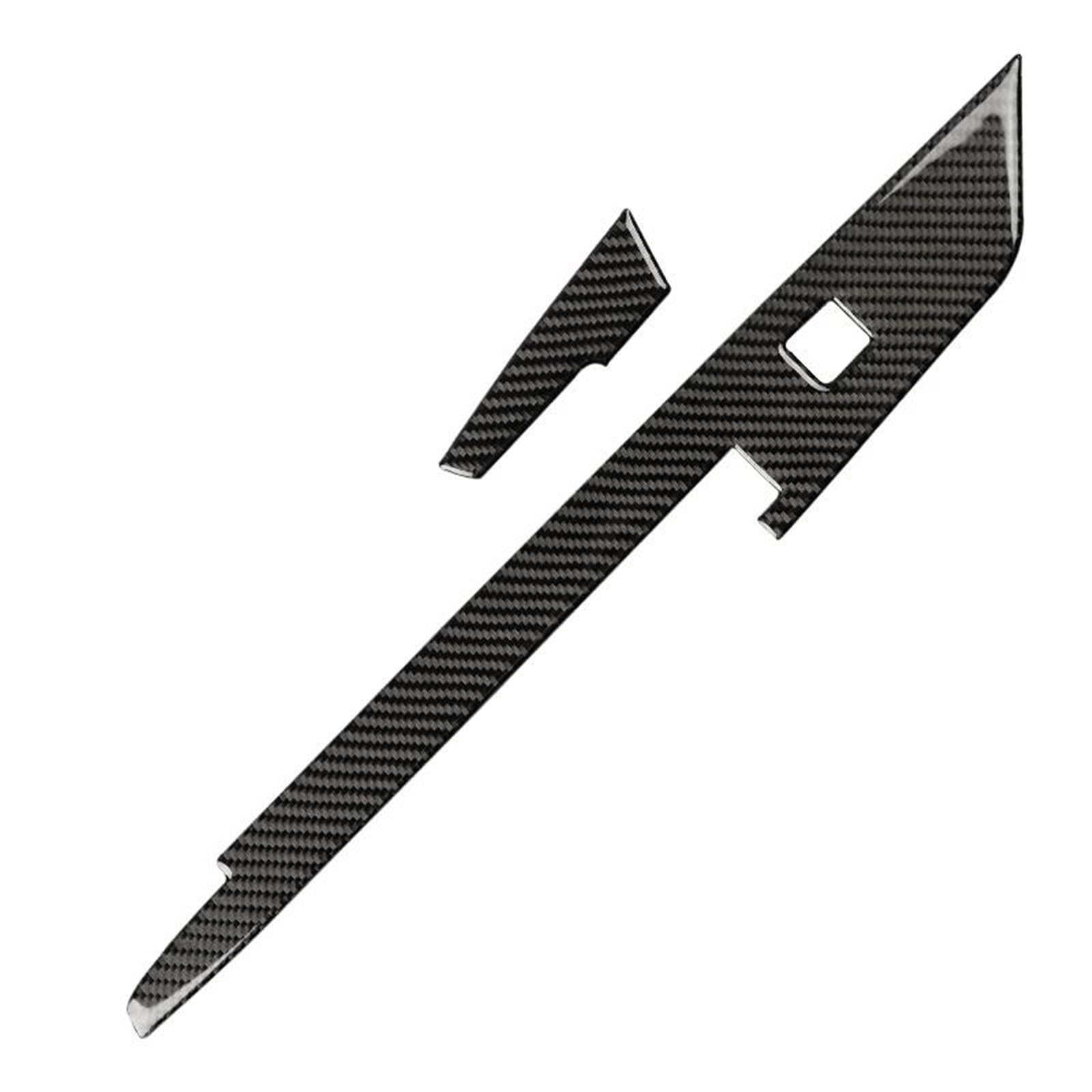 for Chevrolet for Camaro 2017 2018 2019 2020 2021 2022 Real Carbon Fiber Car Center Console Side Decorative Strip Cover Stickers KISSGPIPOL(Black Carbon Fiber)