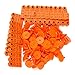 BQLZR Orange 1-100 Number Plastic Livestock Ear Tag Animal Tag for Goat Sheep Pig Pack of 100
