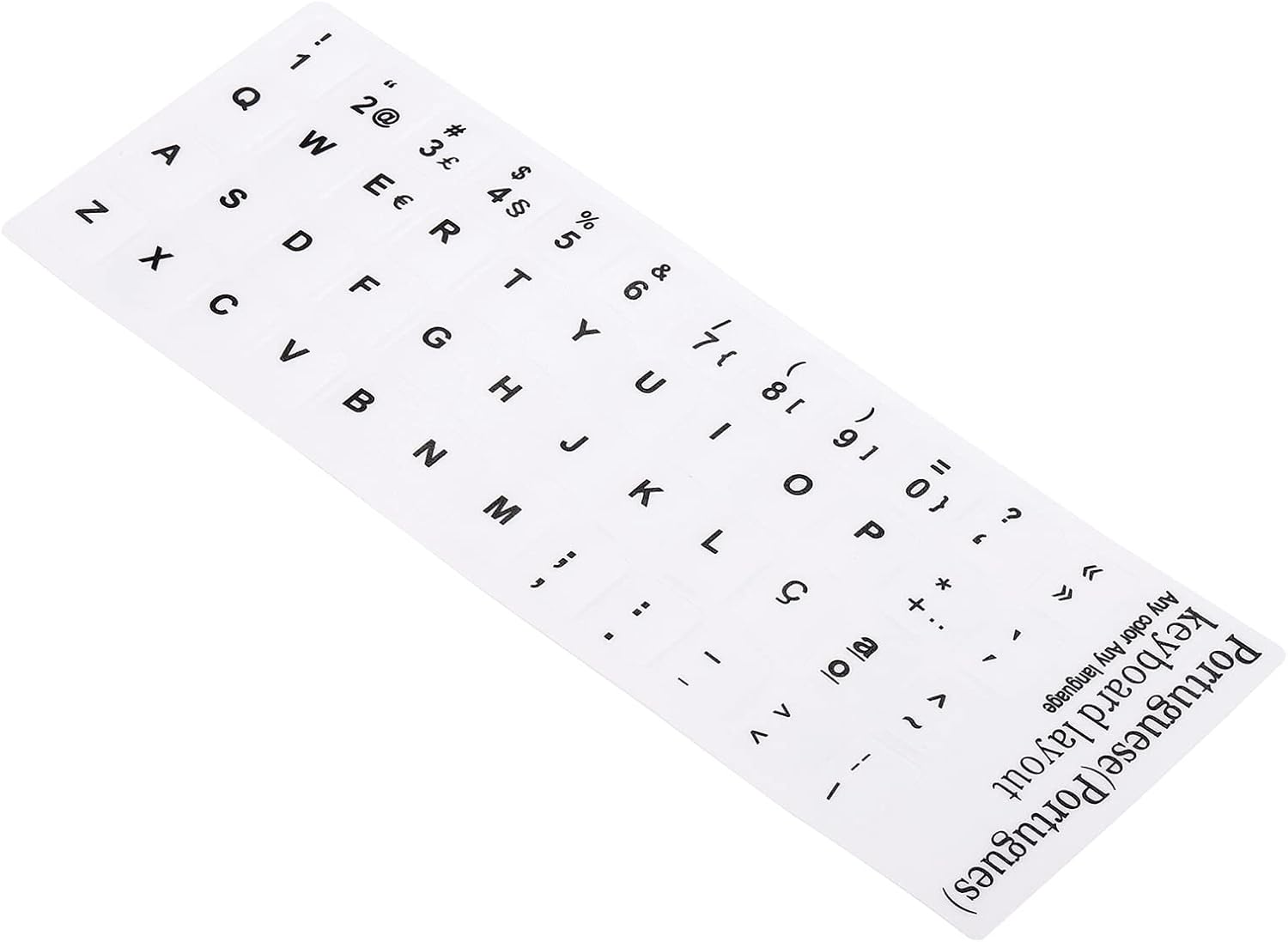 PATIKIL Calcomanías de diseño de teclado portugués, paquete de 2 fundas universales de repuesto para teclados de computadora de escritorio, fondo