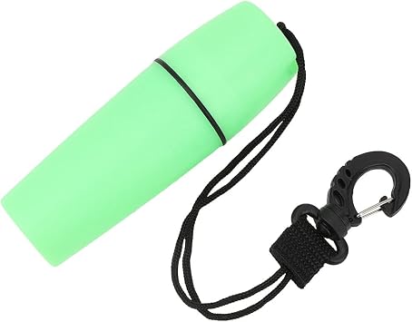 Qiilu Waterproof Money Holder Waterproof Money Holder for Swimming Abs Portable Sealing Water Container Bottle with Buckle for Scuba Diving Snorkeling SurfingGreen