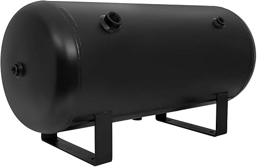 Miniatura 4 de STAYTOP Tanque de compresor de aire de 8 puertos de 5 galones (18 litros), repuesto de 151 PSI para suspensión de aire de coche, bocina de tren