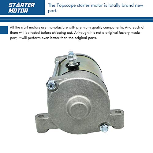 Starter Motor Replacement For Yamaha Utv Rhino 450 660 Atv Grizzly 450 660 Kodiak 400 450 Wolverine 450 With 9 Tooth 12V Starter Motor Oe Replace # 4Wv-81800-00-00, 4Wv-81890-00-00, 5Km-81890-00-00 #TOP4