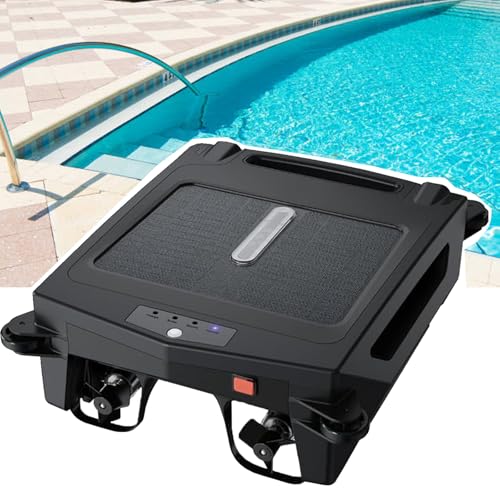 Dfdieratve Robot éCumeur de Piscine Solaire, Robot Automatique sans Fil, Nettoyeur éCumeur de Piscine à éNergie Solaire pour Piscine, avec Options de Charge Double, Optimisation du Trajet