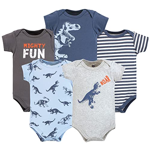 Image of Hudson Baby Unisex Baby Cotton Bodysuits 5-pack
