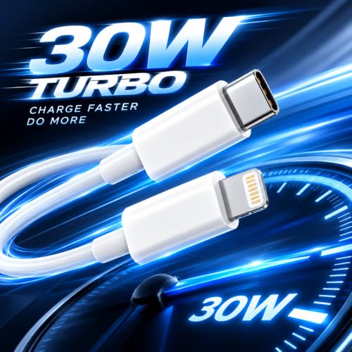 Image of 30W Type C to Lightning Cable Compatible with iPhone