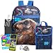 Jurassic World Backpack and Lunch Box Set for Boys Kids ~ 6-Pc Deluxe 16" Jurassic Park Backpack with Lunch Bag and More
