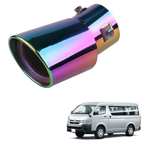 ハイエース ワゴン クロス マフラーカッター 適合 エキパイ ステンレス製 テールパイプ マフラー 専用設計 テールスロート装飾アクセサリー (フルカラー)