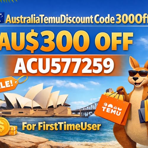 &yen;$₤ Australia Temu Discount Code AU$300 off ⦗"₾"ACU577259 "₾"⦘ FOR First -Time User cover art