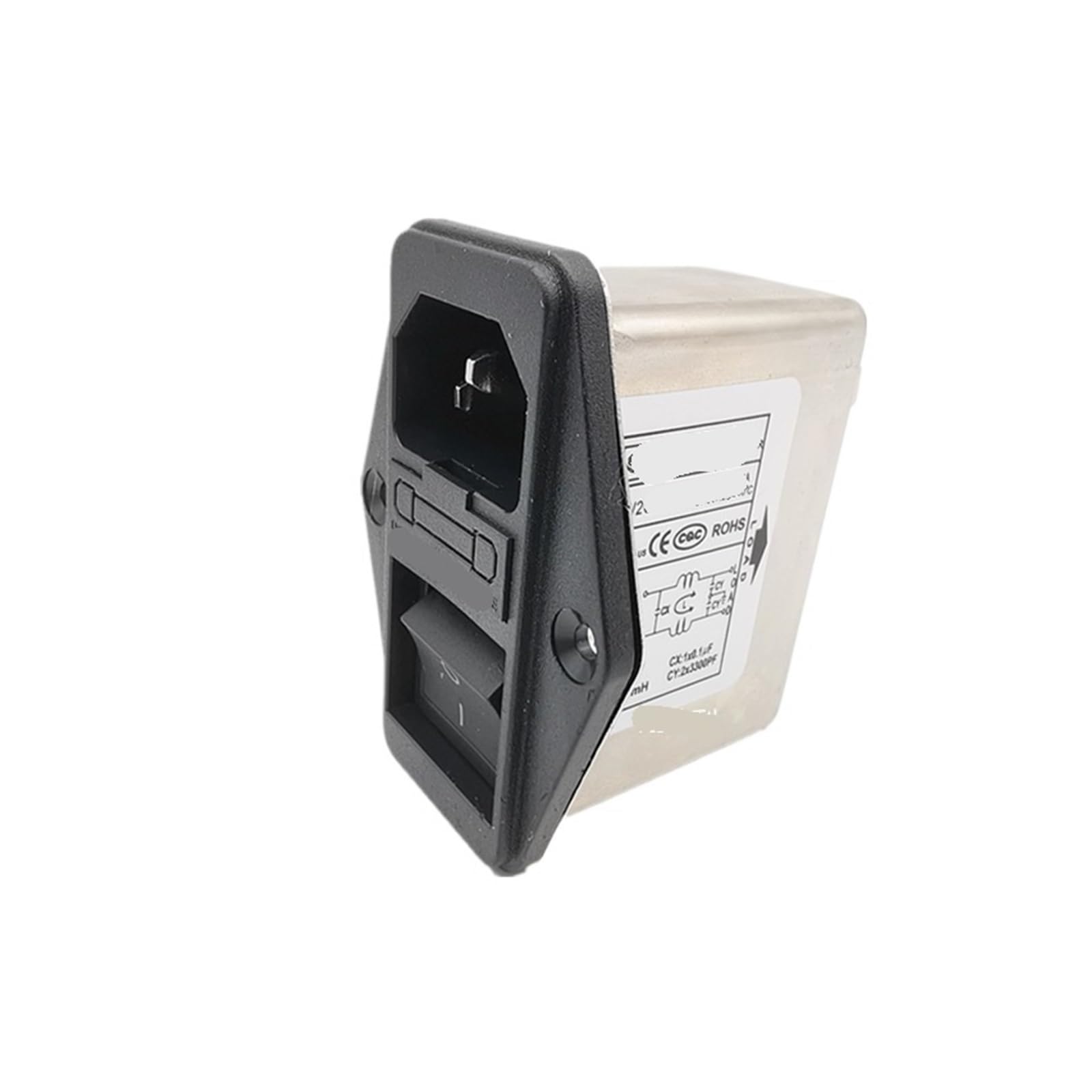 CW2C-10A-T Filtre secteur 220V avec grand interrupteur et fusible anti-parasite