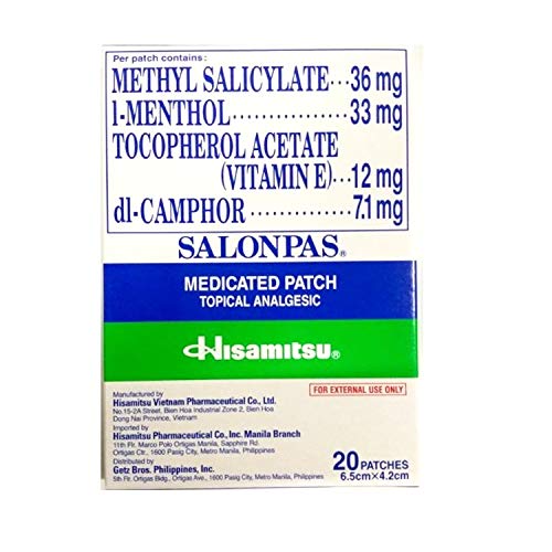 Hisamitsu SalonpasMedicated Patch 20 Patches (6.5cm x 4.2cm)