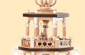 Amazon.co.jp: クリスマスピラミッド 聖書物語 4段 高さ72cm 電気式