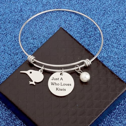 Image of WUSUANED Kiwis Birds Bracelet Just A G Who Loves Kiwis Animal Kiwi Charm Jewelry Birds Lover Gift
