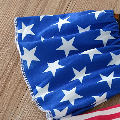 Roupa infantil para meninas de verão, manga curta, estampa de letras, calça rodada com cintura elást